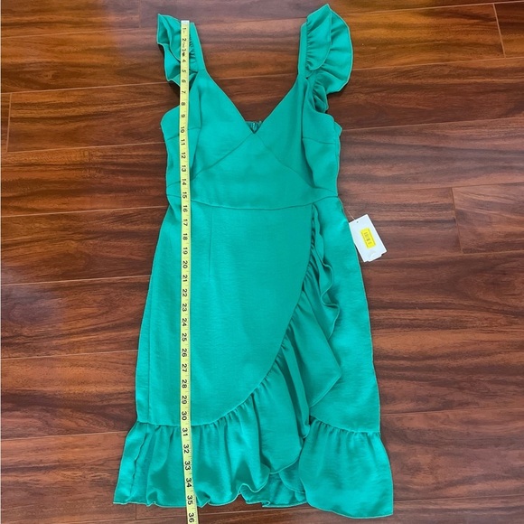 B. Darlin Kelly Green Dress Size 7/8 - Picture 9 of 10